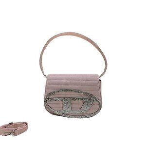 Diesel Pink Diamond Brand Logo Shoulder Bag